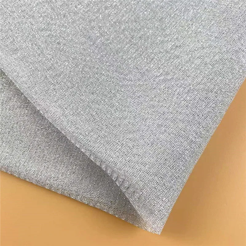 Серебристое металлическое белое Сетчатое платье, ткань для сцены невесты, пикантное платье, тканевая дизайнерская ткань, костюм для вечеринки, танцевальная одежда, ткань для платья