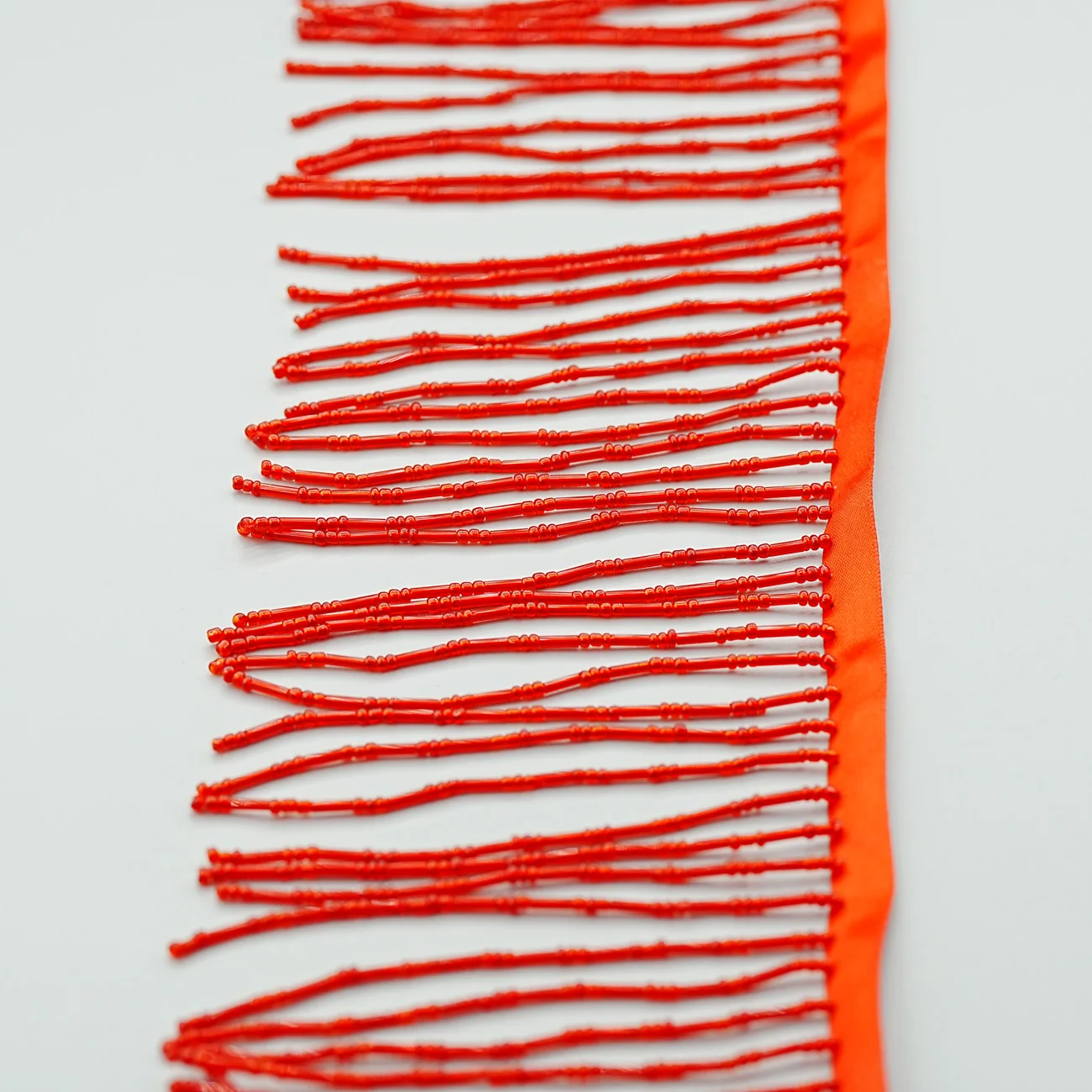 Bugle Bead Fringe Type Long Fringe For Fashion Garments Beaded Fringe Tassel