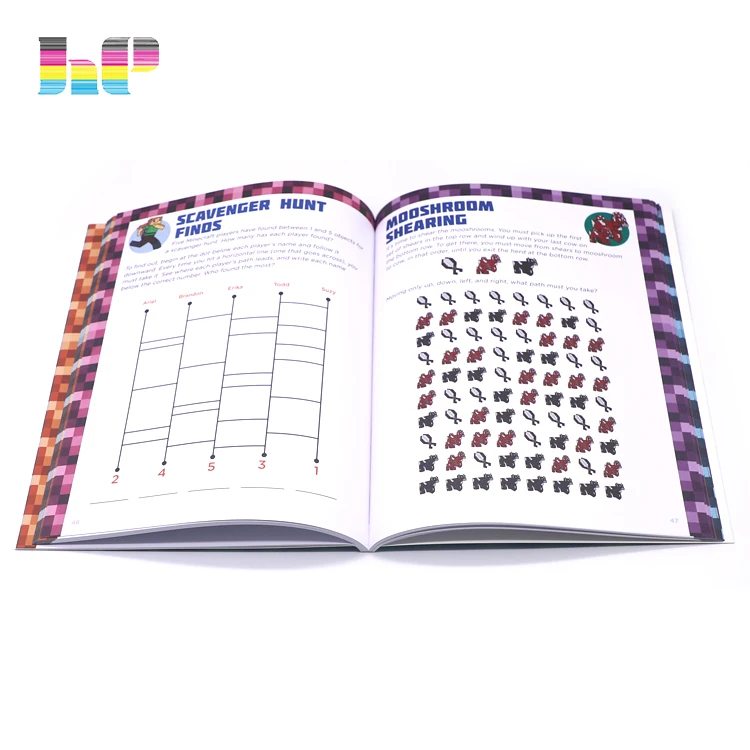 Custom preschool children English book for beginner student text book printing