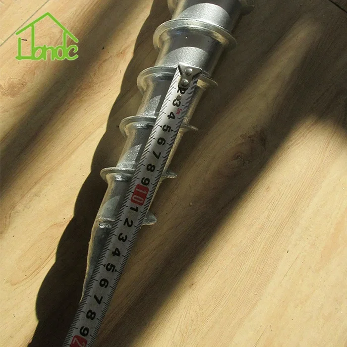 Heavy Duty No Dig Ground Screw Anchor U-Model Screw Post Stake for Wooden House