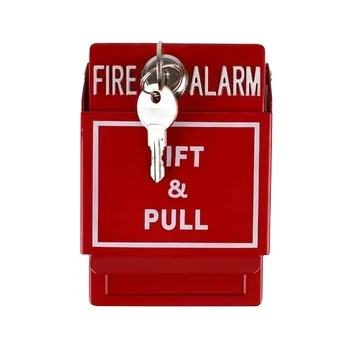 Metal Construction Manuel Call Point with Key fire alarm system accessory Fire Alarm Pull Station with good quality