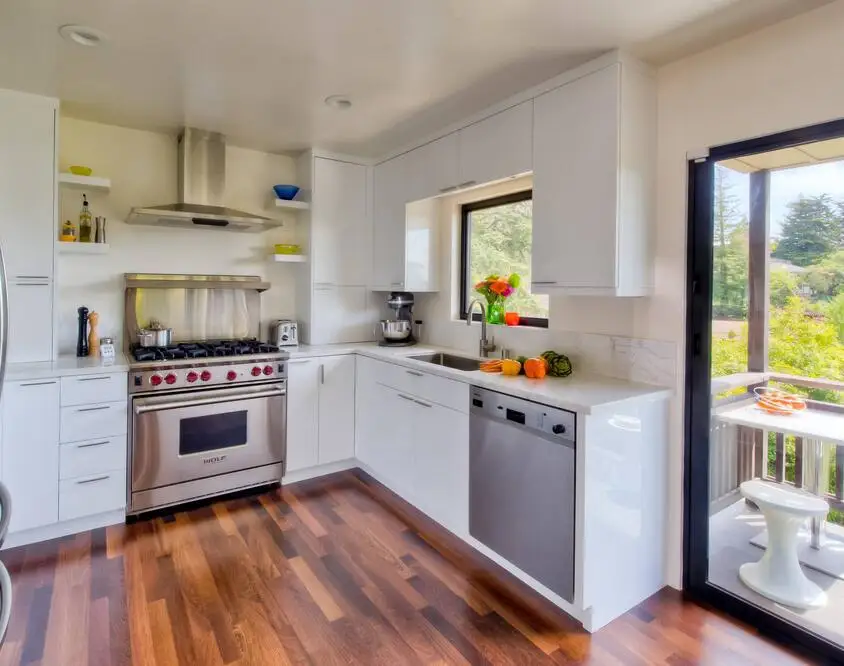 American modern kitchen furniture manufacturer kitchen cabinets sets designs with stone quartz countertop and sink