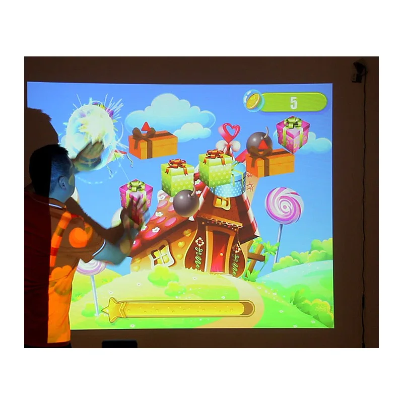 3D Interaction Throwing Ball Game Interactive Projection Wall Game with Ball Pool for Shopping Mall