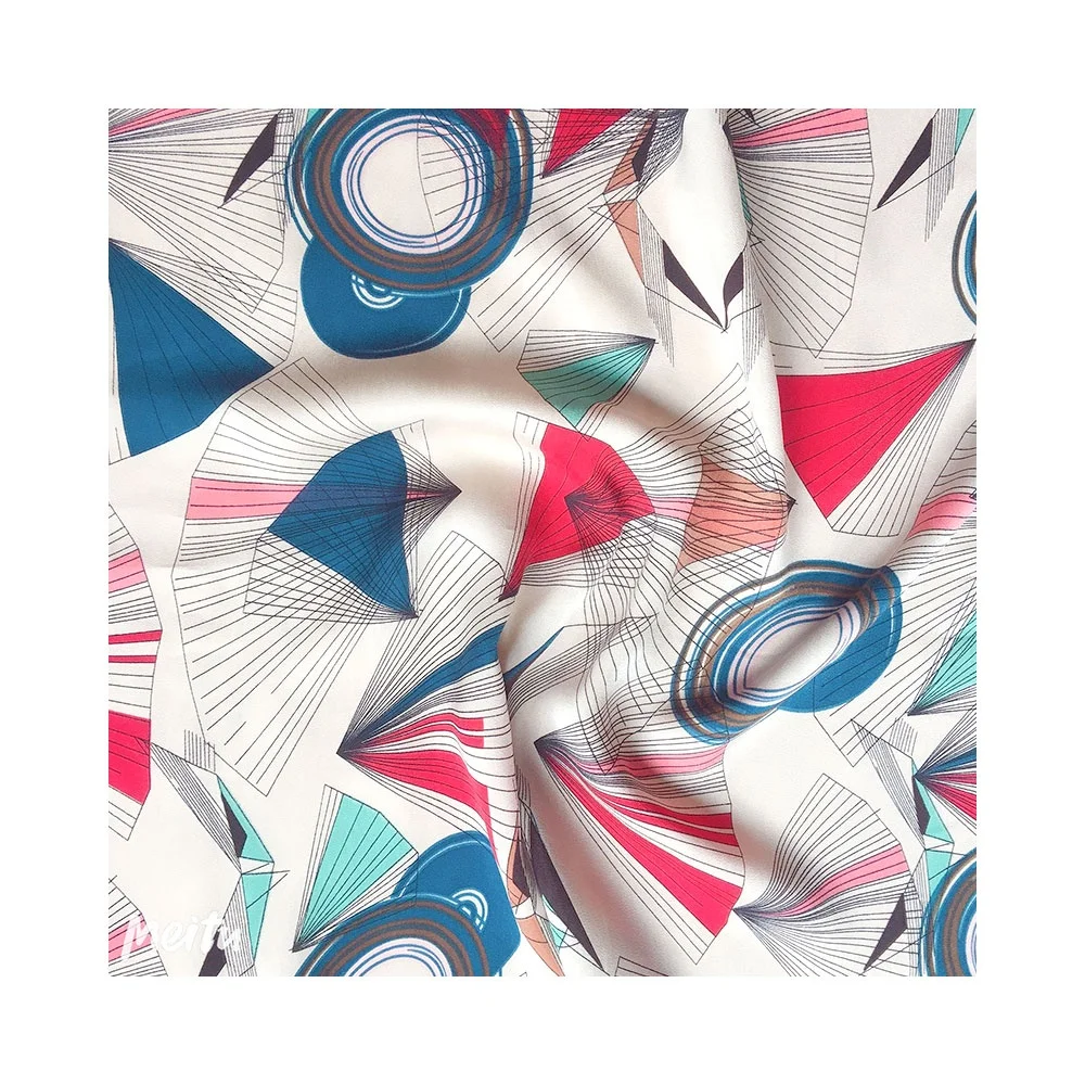 Hot sale cheap price useful elegant wholesale 100% silk fabric digital printed