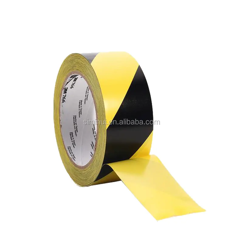 High Quality PVC Waterproof Acrylic Barricade Warning Tapes SMH18766 Safety Stripe Vinyl Paper High Visibility for Safety