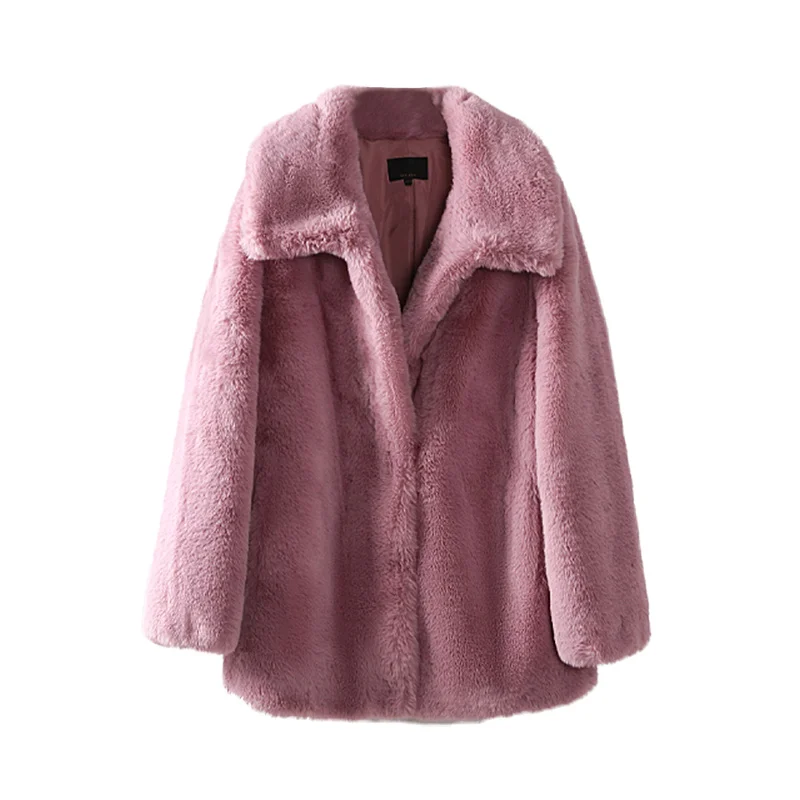 high  quality hot sales oem women faux fur coat  teddy bear wholesale girls  jackets purple  color