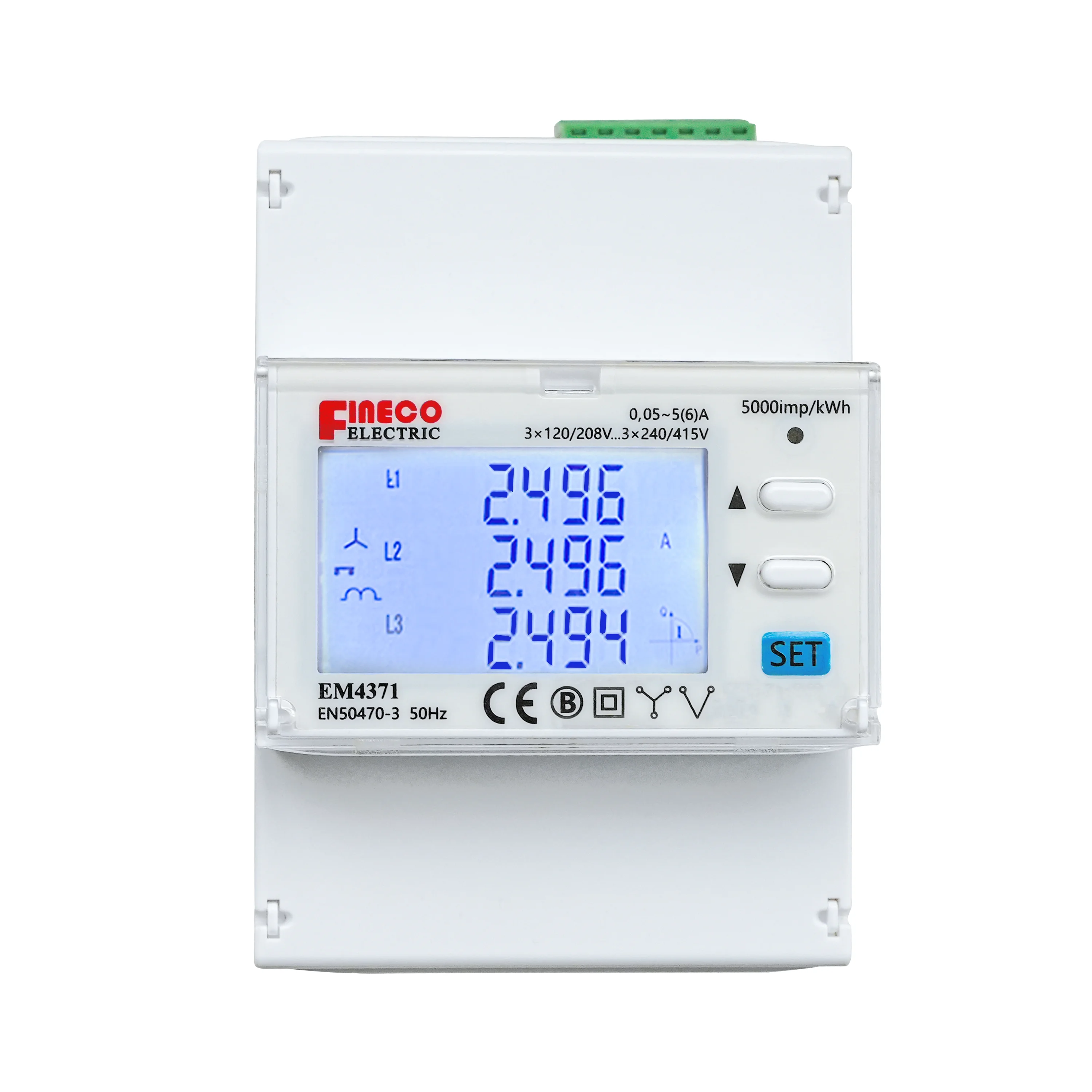 EM4371 CT 3*230/400 В 1 5 (6) 4 DIN модули EV зарядка Интеллектуальный