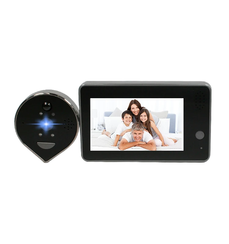 Enxun 1080P 4,3 дюймов ЖК-экран WiFi глазок умный видео батарея дверной звонок Tuya и YCC365 приложений по желанию