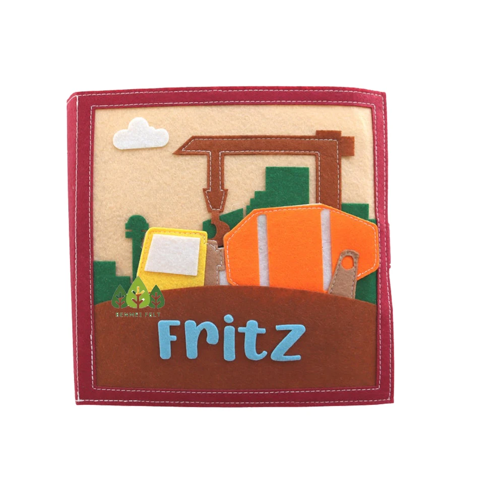 Personalized fabric Quiet Book preschool Montessori children activity book soft busy book for toddlers
