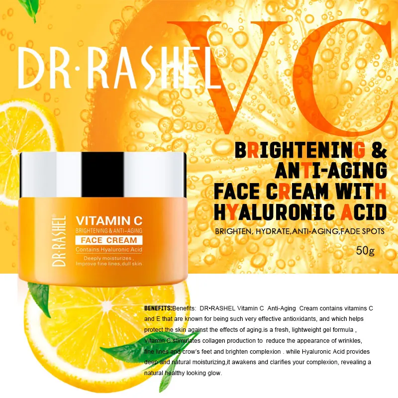 
DR.RASHEL Natural No Side Effect Anti Acne Oil Control Brightening Whitening Vitamin C Face Cream 