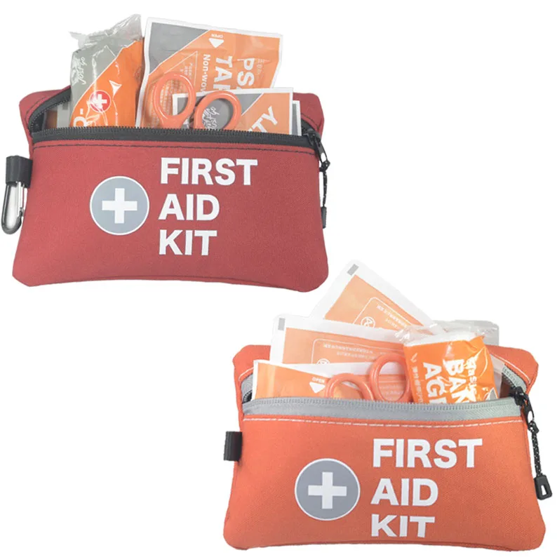 T.J.D Tech Lightweight Portable Adjustable Durable Superior Quality orange First Aid Belt Bag For Cycling Hiking Camping Hunting