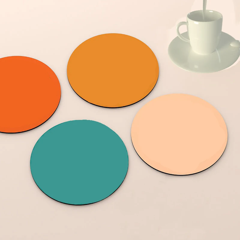 Placemat Table Mat Custom Logo Pattern Food Grade Coaster For Drink Absorbent Diatomite Rubber Coaster