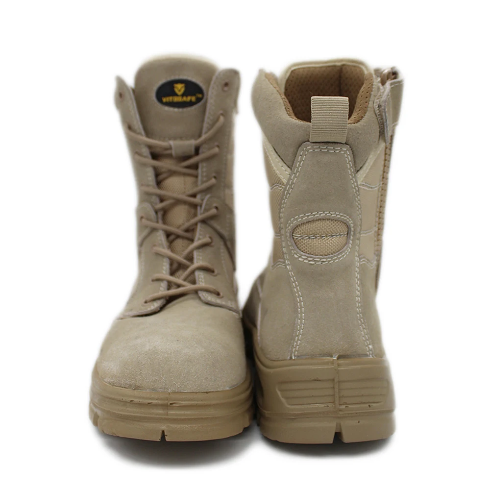 waterproof soft metal steel toecap desert tactical boot men women service boots / safety shoes