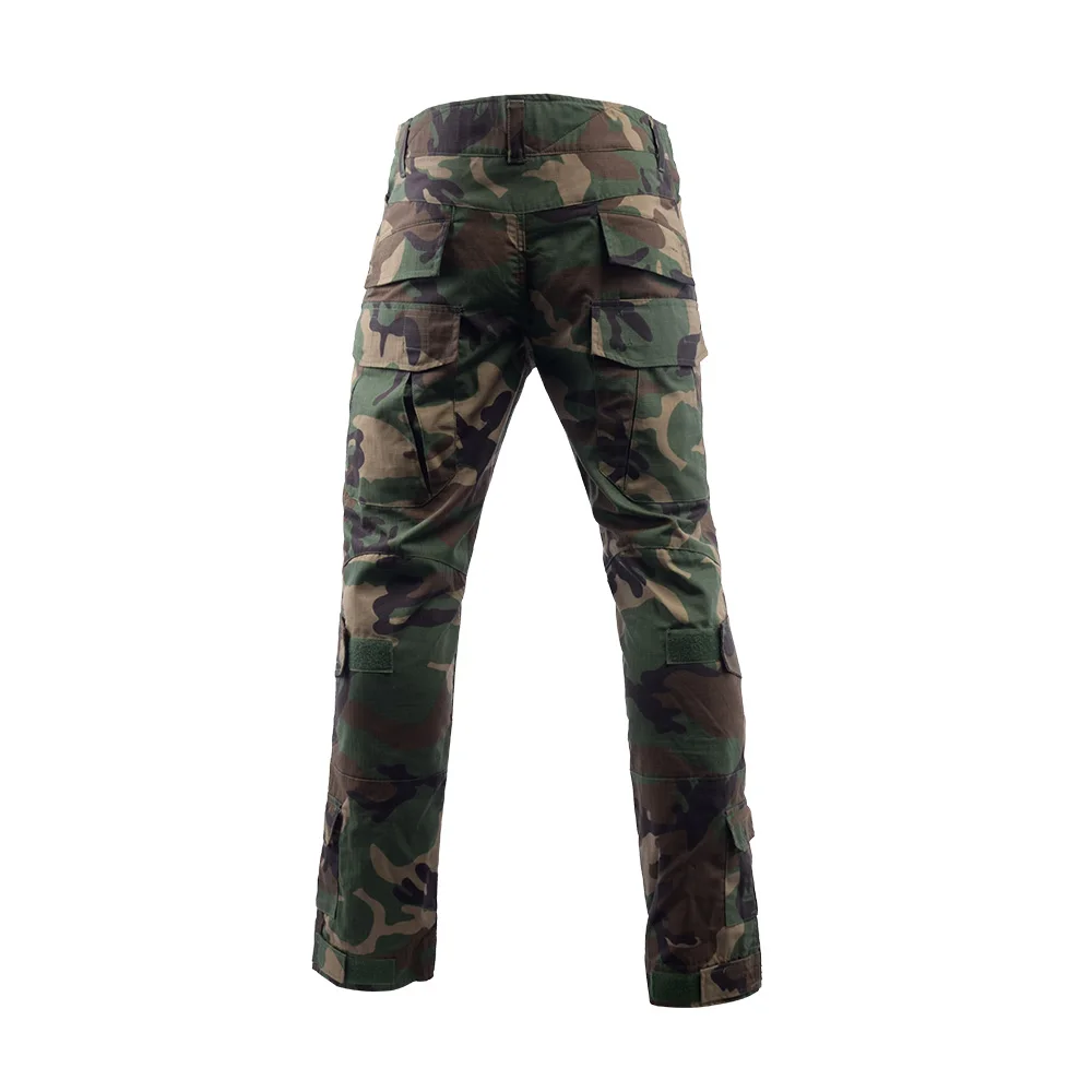 Men Woodland Tactical Cargo Pant Long Paintball Combat Style Trousers Mens Clothes Work Camo Pant