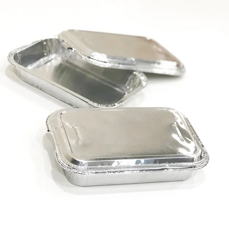 
Fast food disposable aluminum foil container takeaway for food use 