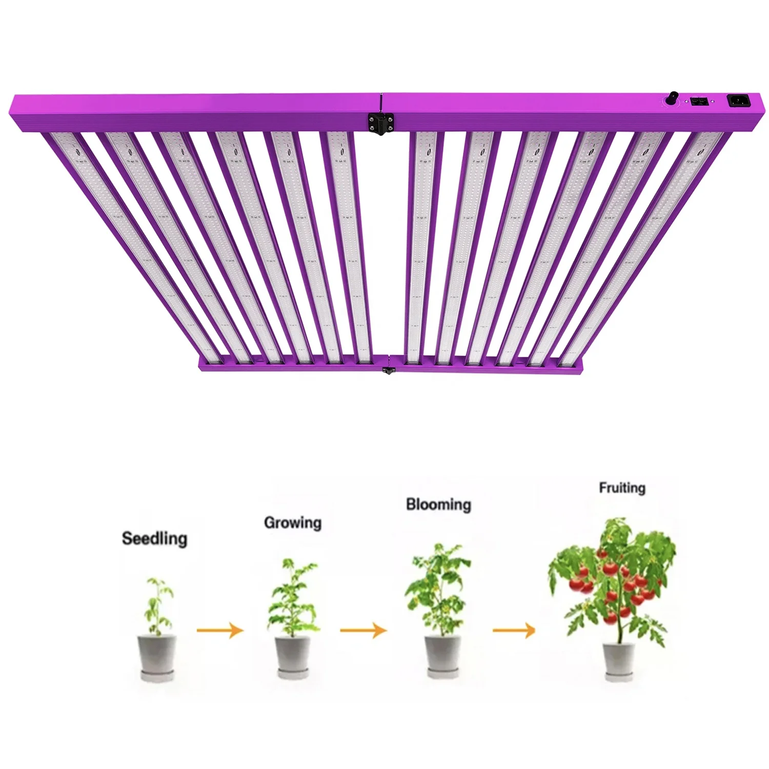 Wholesale Full Spectrum Plant Lighting 1000W Commercial LED Lights 12bars for Indoor Growth
