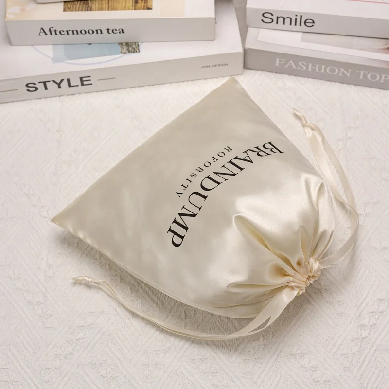 Wholesale Eco-Friendly Soft Products Packaging Stain Bags Custom Logo Jewelry Gift Drawstring Dust Cosmetic Bag