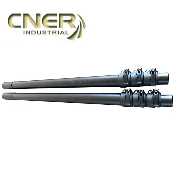high reach telescopic poles/High strength 3K carbon telescopic tent pole 14m telescopic adjustable telescopic pole masts