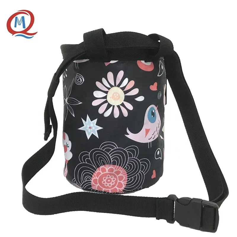 Cute Chalk Bag Nylon Fabric Chalk Bag Rock Climbing Gymnastics Powder Bag