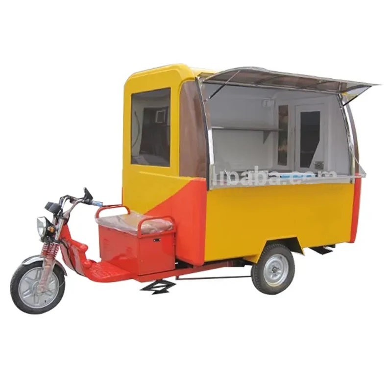JX-FR22OGA Overseas service concession  outdoor vending food bicycle trailer