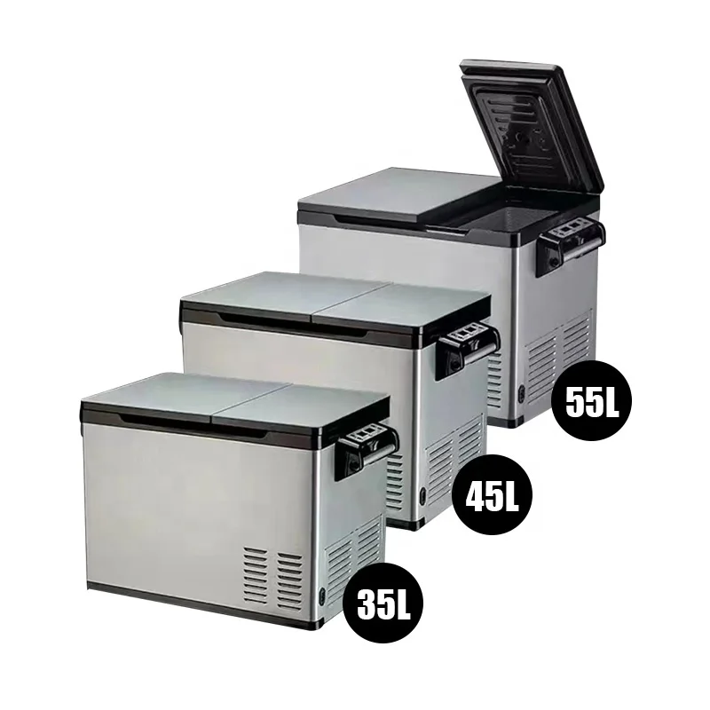 Car Fridge Refrigerator Sale 35L 45L 55L Compressor Universal Portable Camping Freezer Cooling 24v Rv Dc Car Refrigerator 12v