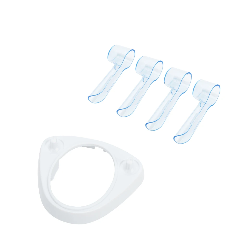 Electric Toothbrush Holder Stand OralB Toothbrush Charger Holder 4 PCS Broun OralB Electric Toothbrush Heads Cover Hygienic
