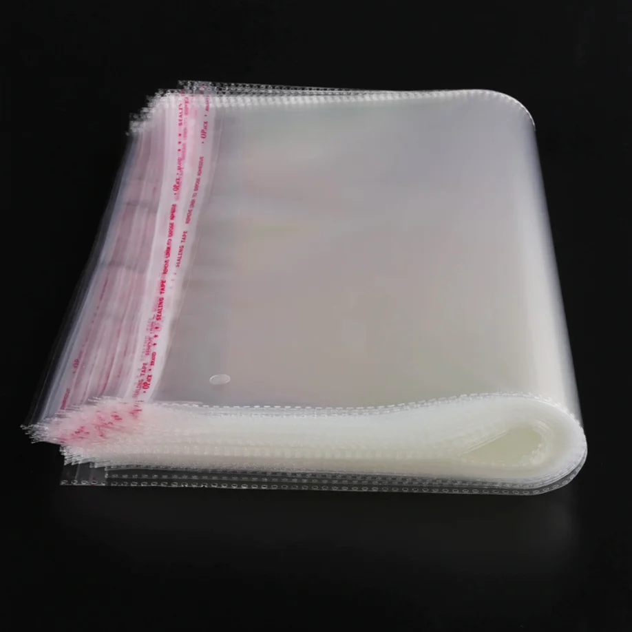 Wholesale price Self-adhesive custom transparent pe opp plastic clothes packaging clear bag