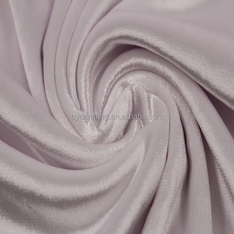 Ouyuanda 100% Polyester Manufacturer Good Sale Luxury Shiny KS Velvet Korean Velvet for Lady Dancing Dress