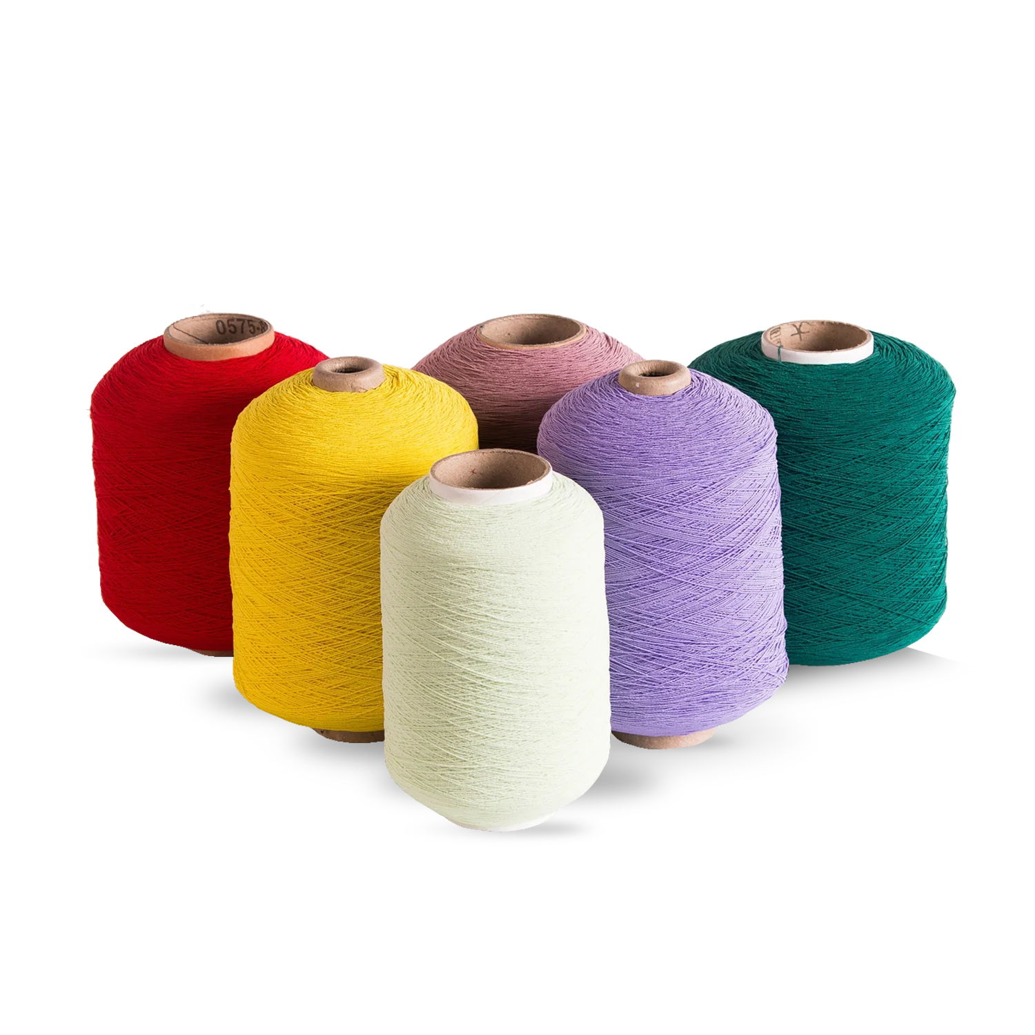 90#75/75 Polyester Rubber Covered Yarn Dyed Natural Elastic Texturized Rubber Thread for Knitting Socks