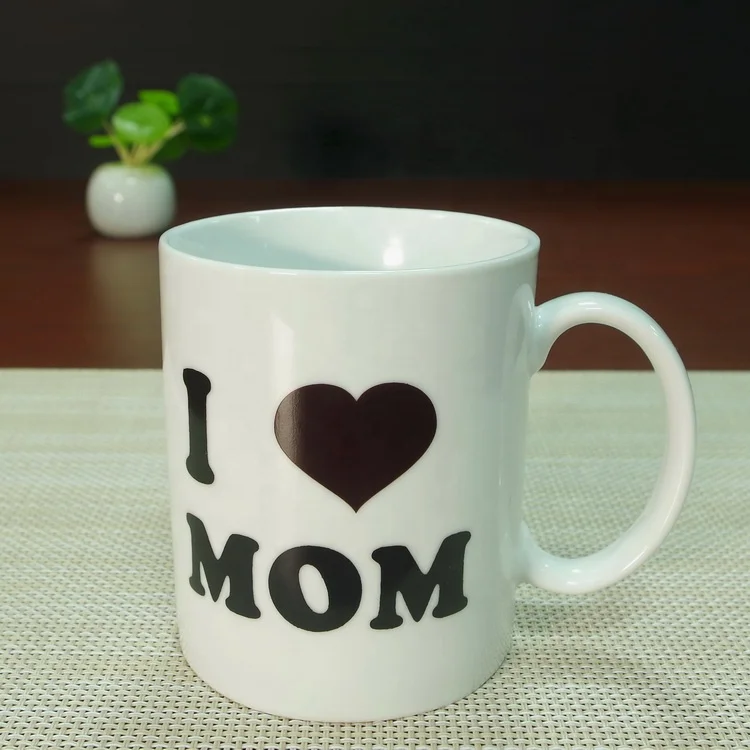 
Cheap color changing ceramic cup customized mothers day fathers day magic mug 