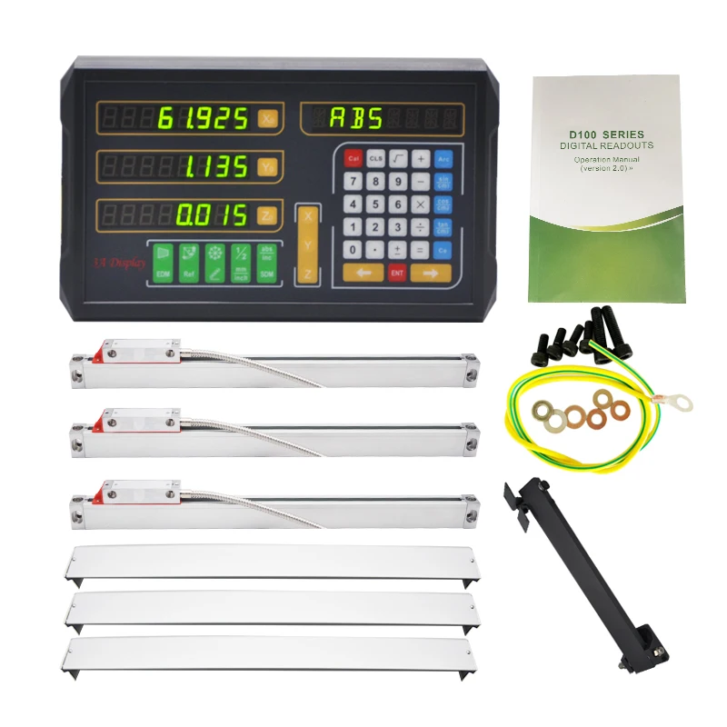 Ditron digital readout linear scale with 3 Axis Digital Readout Dro 50-3000mm Kit for Lathe Machine /Milling Machine