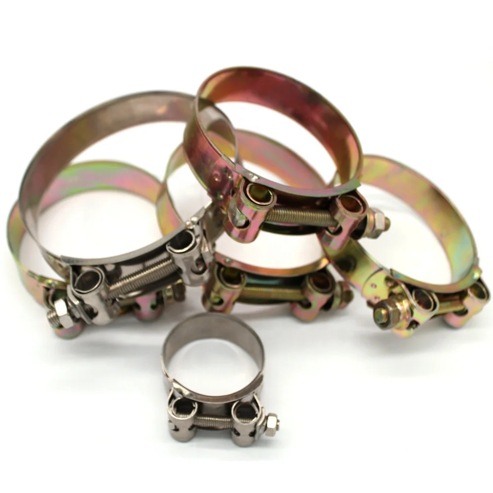 Полый Т-образный болт европейского стиля Сверхмощный зажим Трубопроводные зажимы из углеродистой стали высокое качество низкая цена зажим для шланга