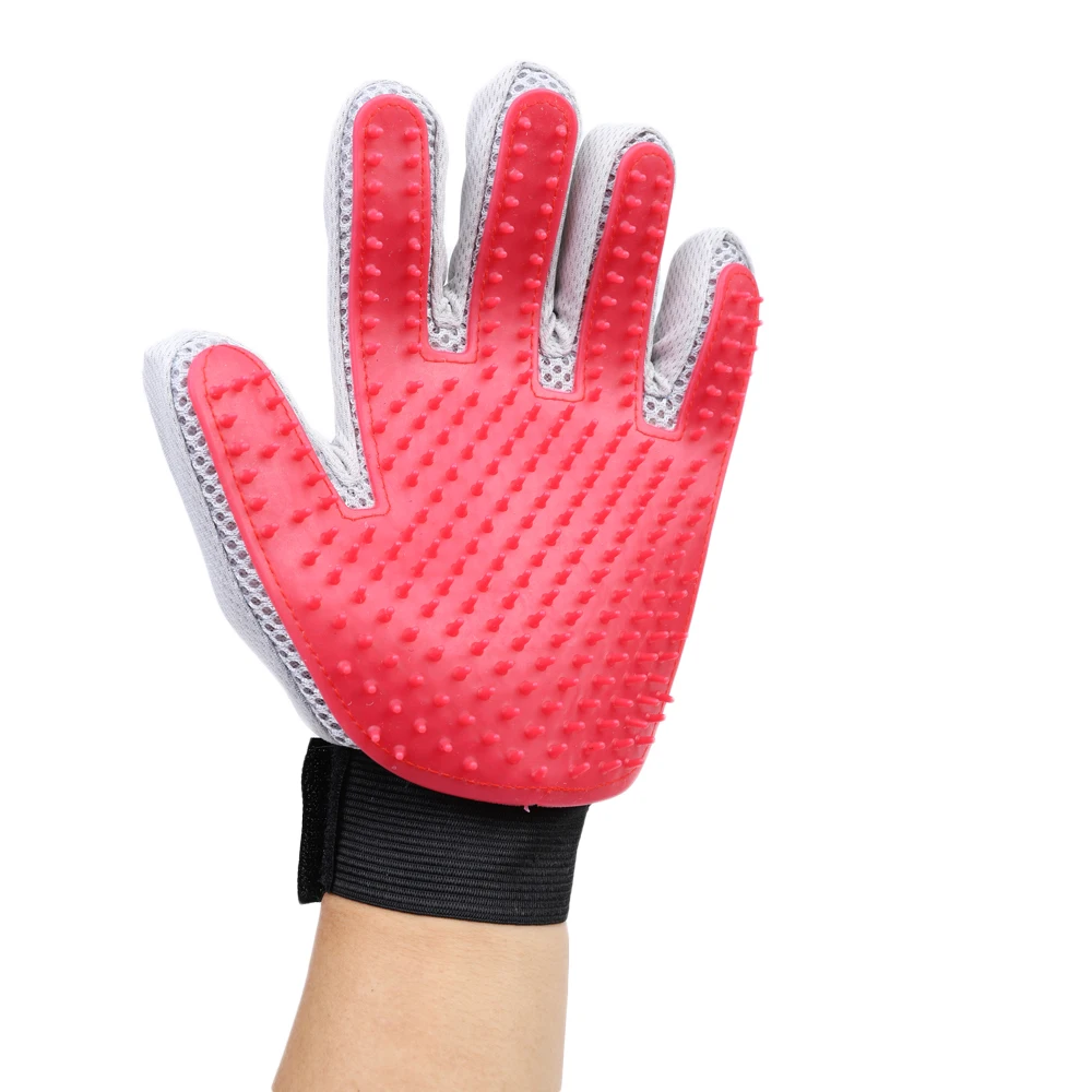 Перчатка для груминга домашних животных, щетка для вычесывания шерсти собак