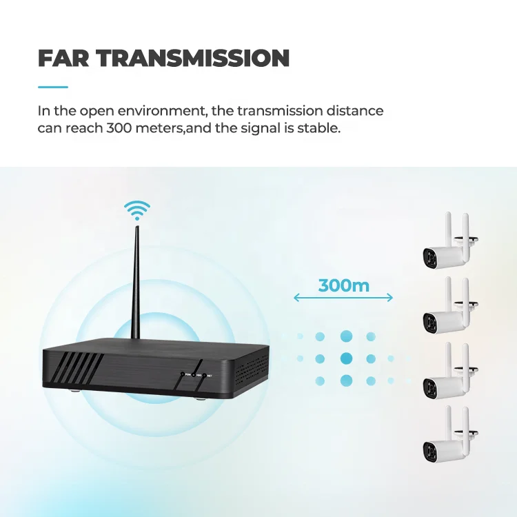 Cheap Wireless Wifi CCTV Surveillance Security Camera  With Night Vision Wireless System Home IP Voice Security Camera Kit