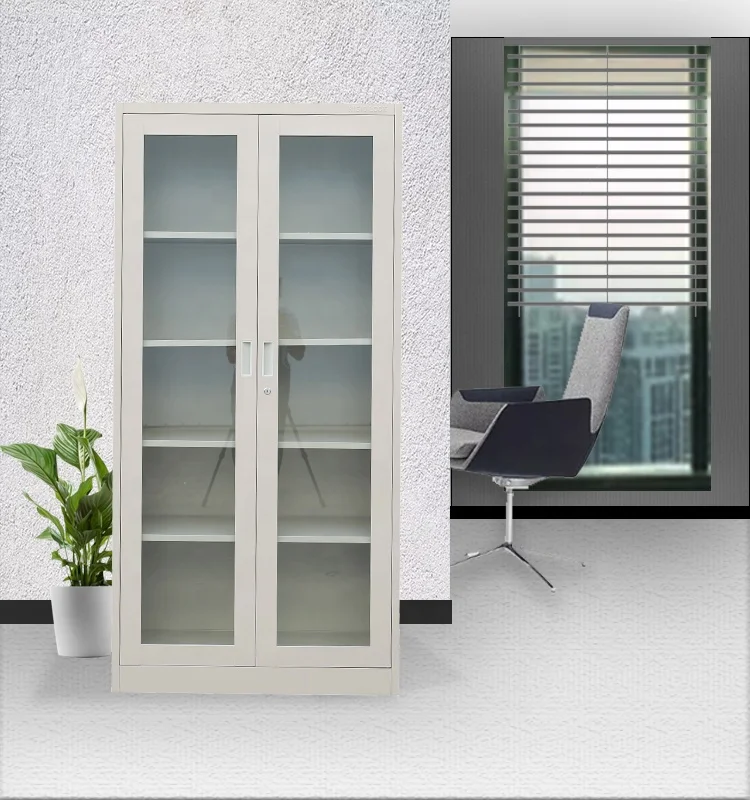 Office Furniture Glass Library Cupboard Glass Door Large Storage File Cabinet Book Cabinet