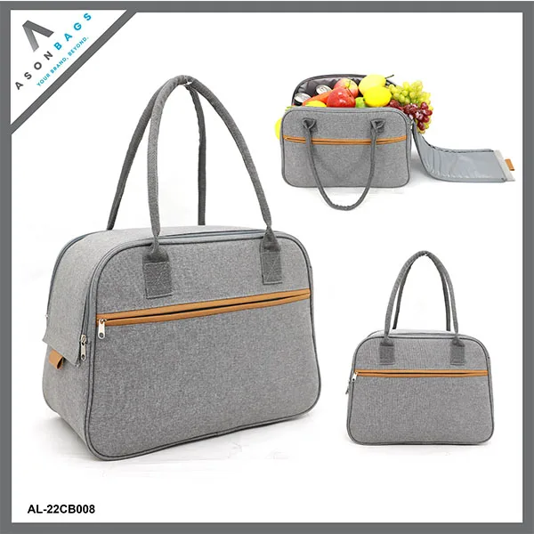 Heather Polyester Material or Popular Design Custom Insulated  Cooler Bags Picnic Bag