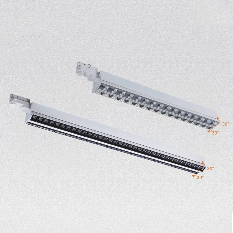RONSE Top Quality Modern Led Spotlight Track 2 3 4 Wires Track Rail Lighting 2*50w Office Shop Store Led Linear Track Light