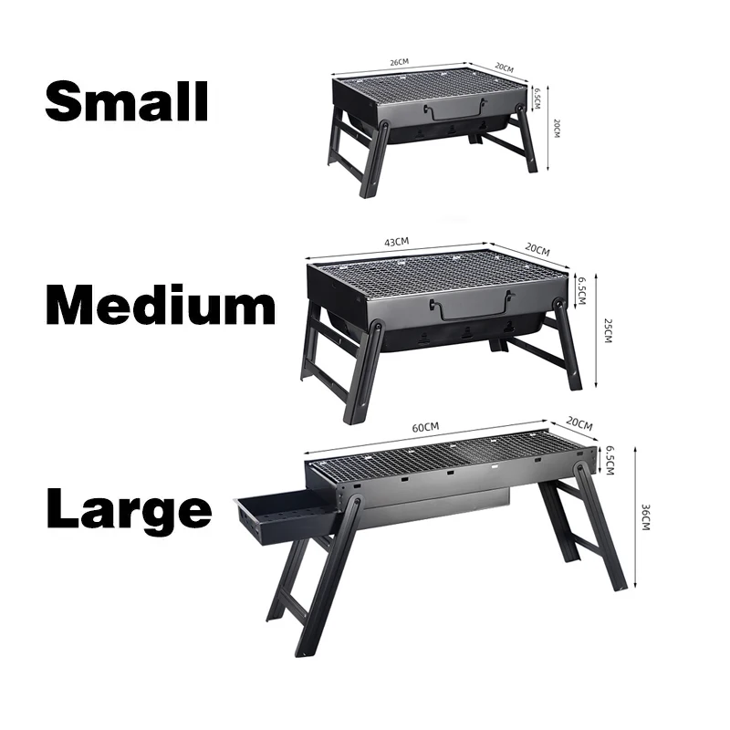 Folding Portable Charcoal Outdoor Camping Picnic Burner Grill BBQ Barbecue Oven