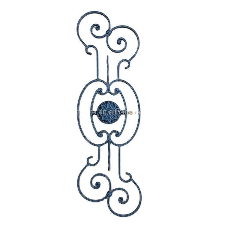 13.025.02 steel flower panels fence decorative rosettes panels wrought iron rosettes