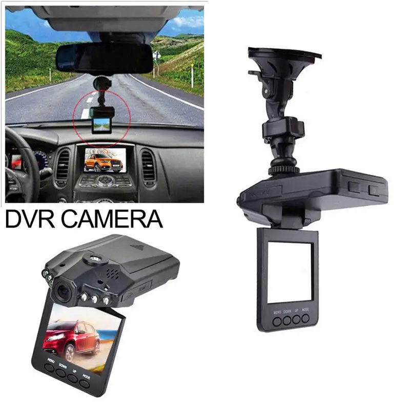 DIHAO Mini Car DVR Camera 2.4 Inch Dash Cam Car Camera DVR 270 Degrees Whirl Dash Cam LED Dash Video Recorder
