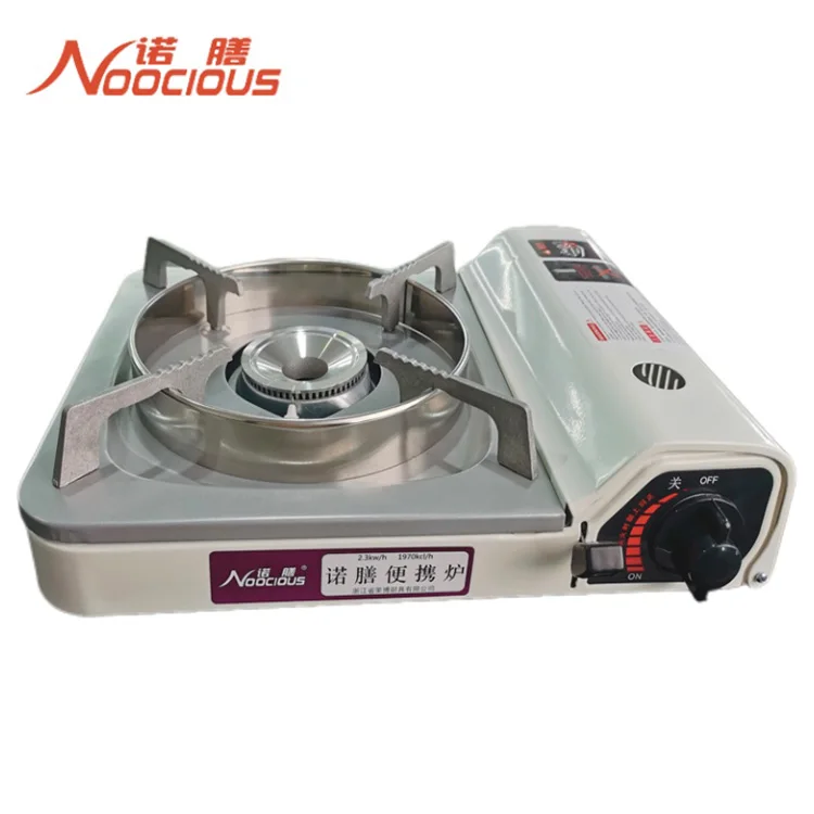 High Power Outdoor Camping Cooker Butane Burner Home Portable Gas Stove with Pressure Protection