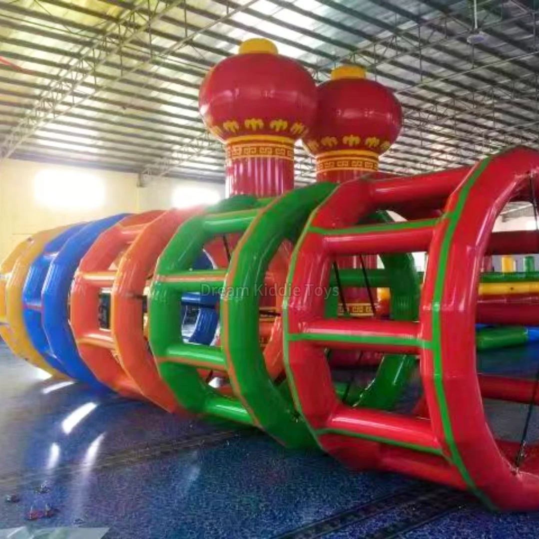 Popular Commercial Inflatable Toy Set Custom Trampoline Inflatable Float Doughnut Bouncy Castle Interactive Games Bounce House