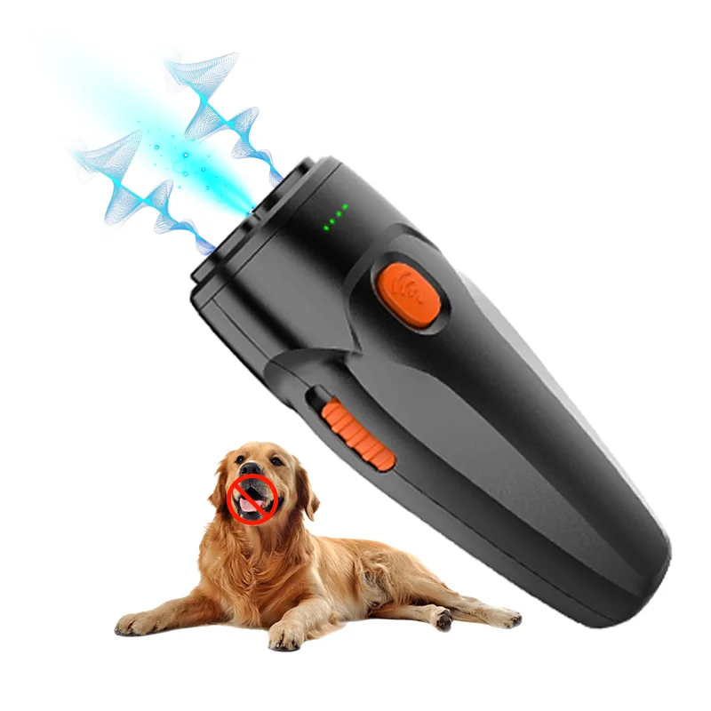 High Quality Outdoor Rechargeable Bark Control Sonic Dog Barking Deterrent Device Anti Barking Device Ultrasonic Dog Repeller
