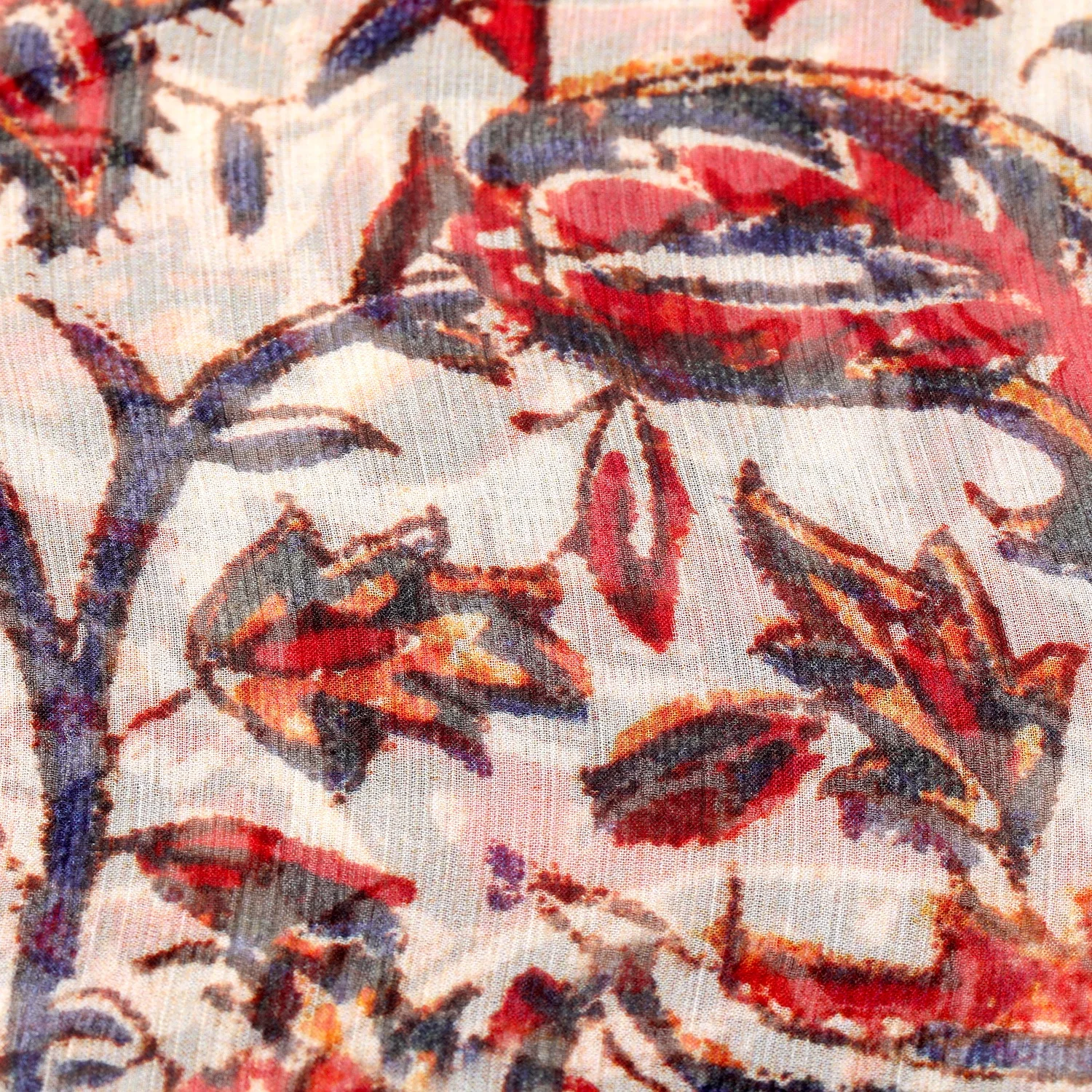 
Hot product 100% Silk Fabric cut piece woven fabric Crepe Ggt custom printed Crinkle fabric for cloth and scarf 