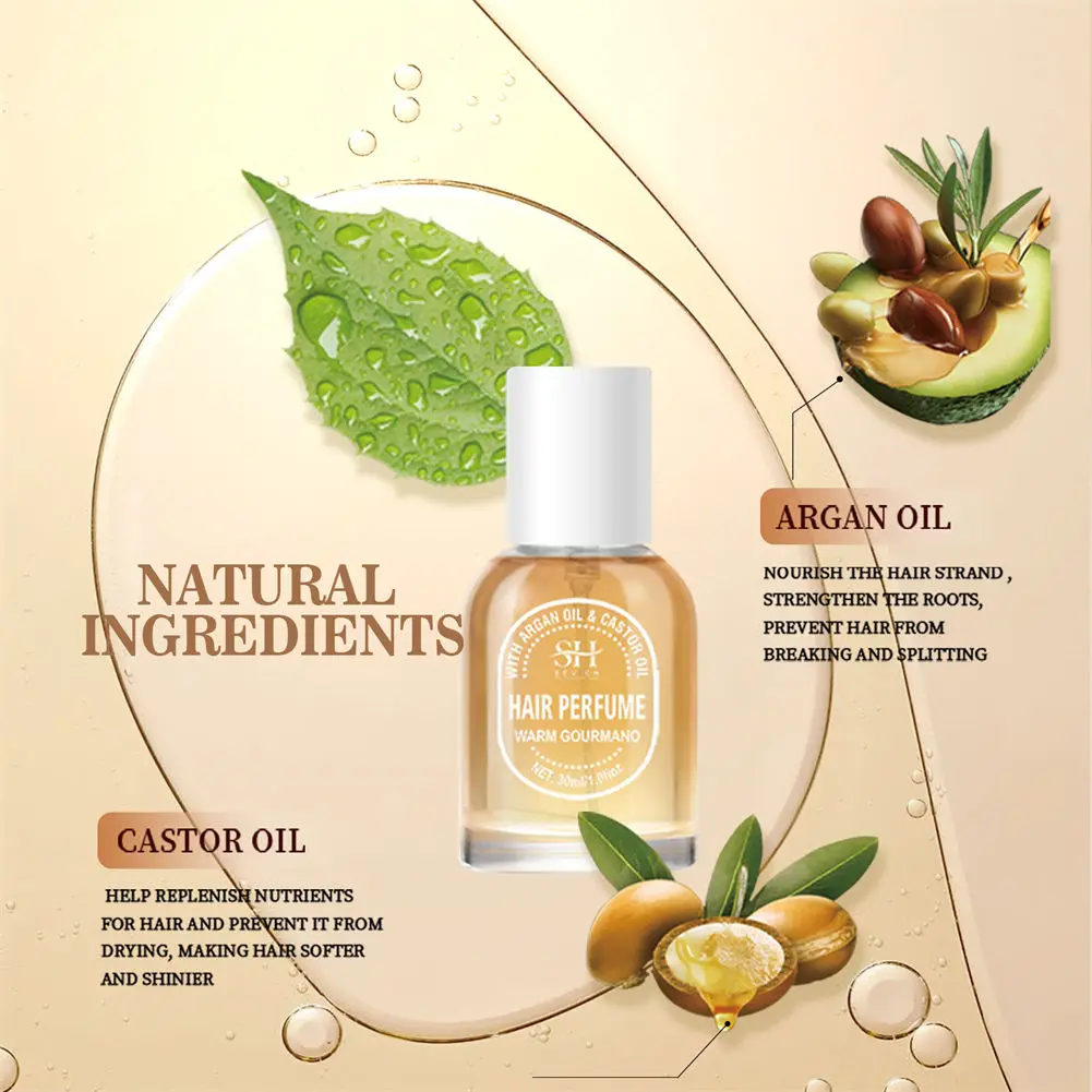 Luxury Hair Mist Spray OEM Custom Pleasant Fragrances Travel Mini Size Party Makeup Hair Perfume For Lady