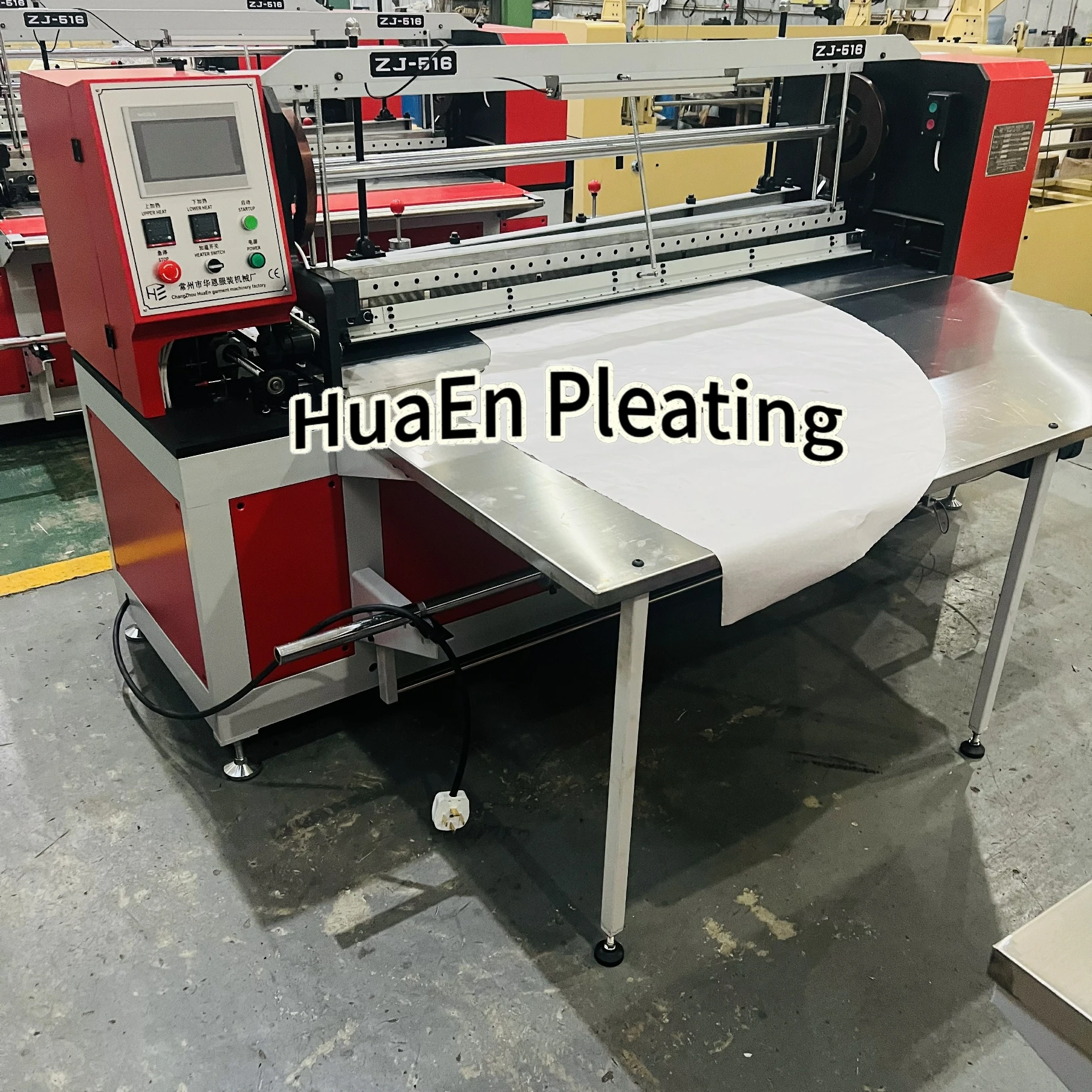 HuaEn Pleating ZJ-516 Vertical Sunrise and Accordion  sunray pleating machine
