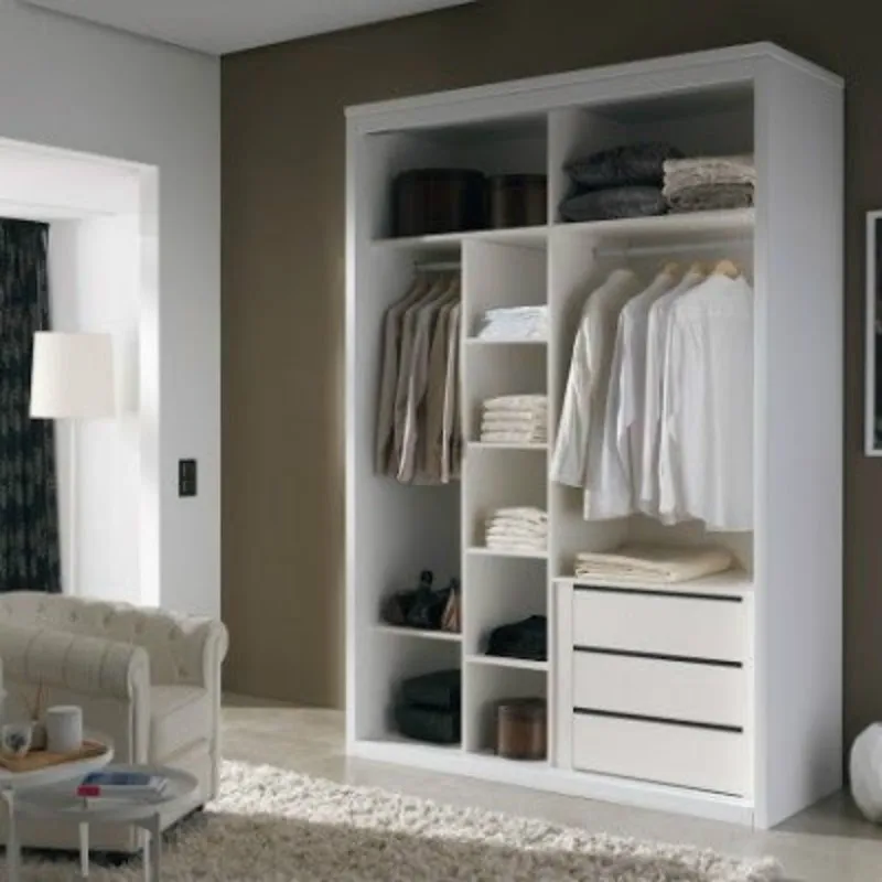 Popular style master bedroom use  Walk in Wardrobe with Drawers and led light