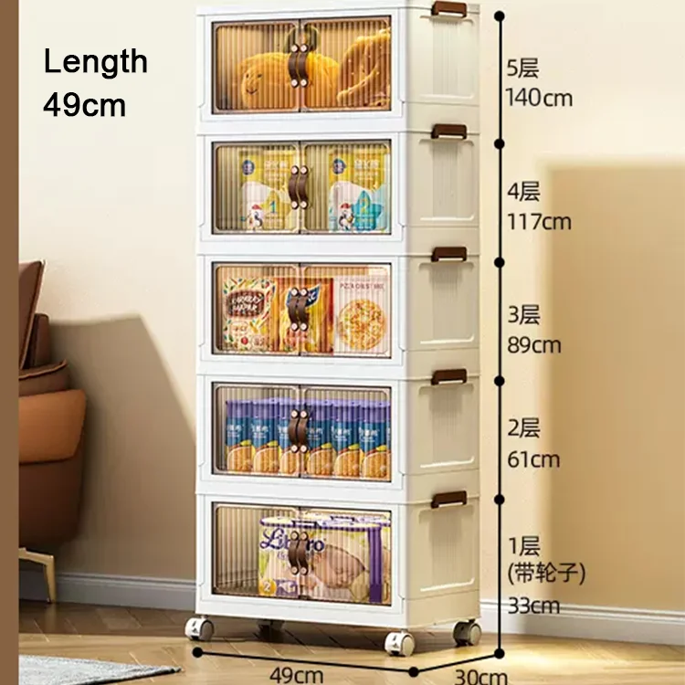 Plastic Storage Box Cabinet Children Toys Storage Book Shelf multi-functional save space kitchen storage cabinet