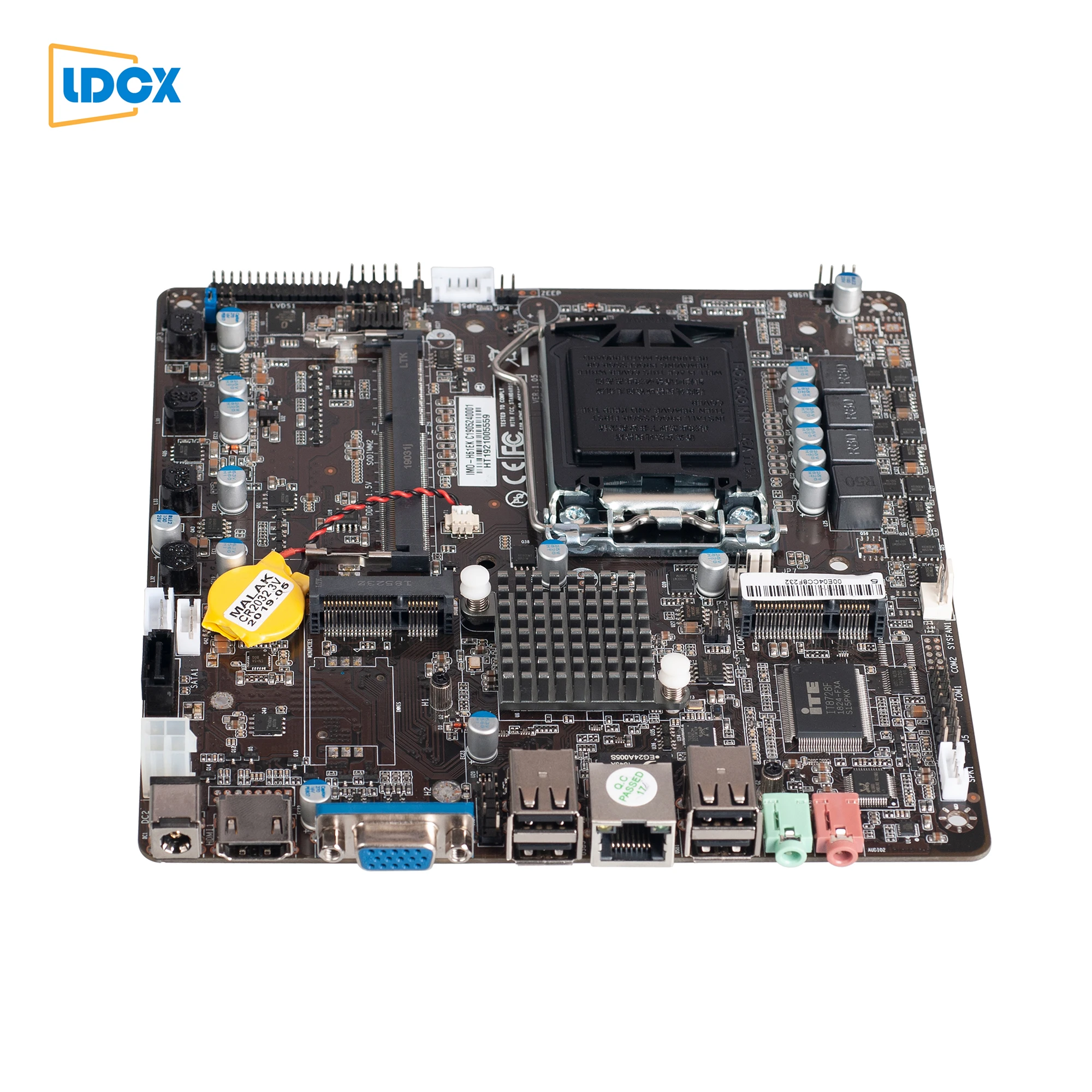 
LDCX H61 Intel 2 generation 3 generation lga155 LVDS DC19V thinitx motherboard 