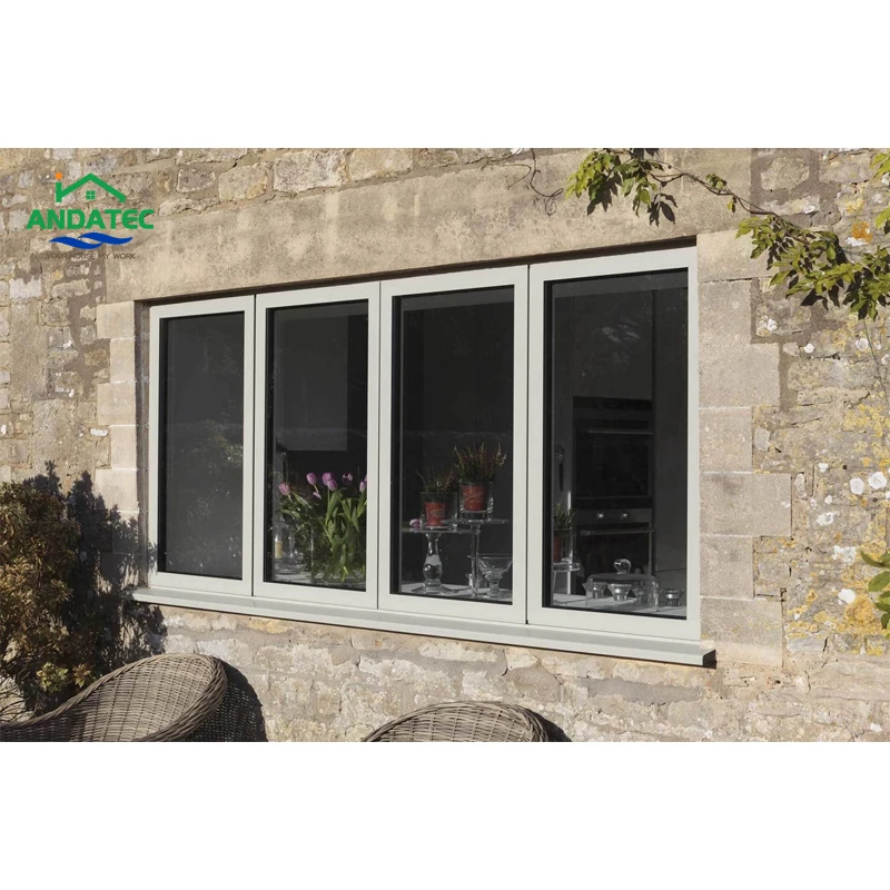 Ultra Large Glass Picture Windows Security Thermal Break Aluminum Double Glazed Windows Energy Saving Swing Casement Window